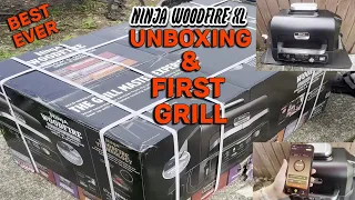 NINJA WOODFIRE XL PRO Connect Unboxing and First Grill