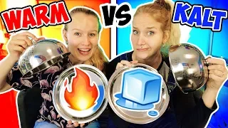 WARMES ESSEN vs. KALTES ESSEN Food Challenge mit Nina & Kathi Schmeckt das in warm oder kalt besser?