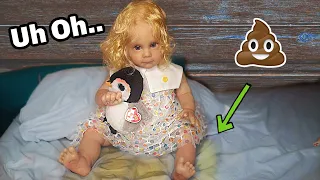 Reborn Toddler Girl Has Accident On First Day At Home Role play