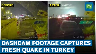 Another 6.3-Magnitude Earthquake Hits Turkey, Syria | Dashcam Footage Captures Moment