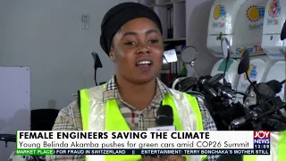Young Belinda Akamba pushes for green cars amid COP26 Summit - The Market Place on JoyNews (3-11-21)