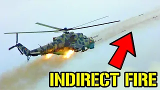 Is this Attack Helicopter Tactic Effective? | INDIRECT ROCKET ATTACK ☄️💥