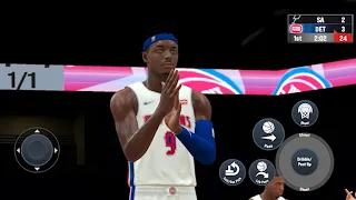 NBA 2K21 mobile on iPhone 12 Pro Max: Spurs vs pistons