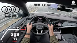 Audi Q8 55 TFSI - Autobahn POV-Fahrt & Top Speed