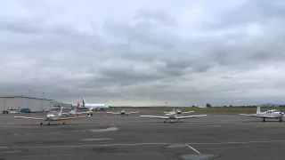 Avro Vulcan flypast - Pass 1, Coventry Airport - June 28th 2015