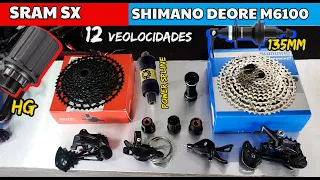 SRAM SX vs SHIMANO DEORE  12V  DIFERENCIAS CALIDAD PRECIO/CICLISMO COMPONENTES BICICLETAS