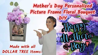 Surprise Mom with a Handmade Picture Frame Floral Arrangement for Mother's Day!!