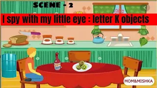 I Spy Letter K Objects With My Little Eyes | Word game for kids | I Spy with my little eye