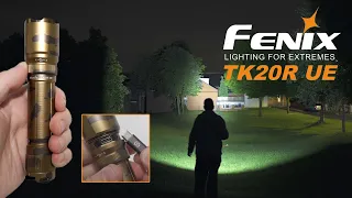 FENIX TK20R UE - DESERT CAMO TACTICAL FLASHLIGHT - 2800 lumens, 465m & Patented FlexiSensa Control