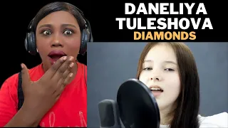 FIRST TIME REACTING TO - DANELIYA TULESHOVA -DIAMONDS (RIHANNA COVER)