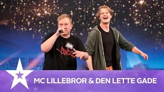 MC Lillebror & Den Lette Gade | Danmark har talent 2019 | Audition 1