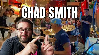 Drummer reacts to Chad Smith Live @DrumtekDrums Melbourne, Australia 8th Feb 2023