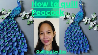 Quilling Peacock || #quilling #quillingart #diy #diycrafts