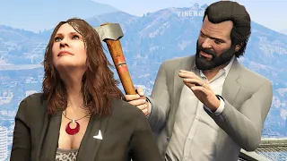 GTA V PC Michael Kills Amanda (Editor Rockstar Movie Cinematic Short Film)