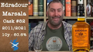 Edradour aged 10 years 2011/2021 Marsala Cask Strength #82 Single Malt Scotch Review by WhiskyJason