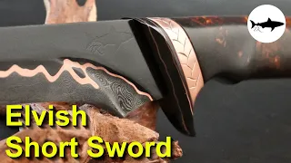 Forging a Copper Damascus Elven Short Sword - The Complete Video