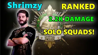 Soniqs Shrimzy - 2.2K Damage - SOLO SQUADS! - PUBG RANKED