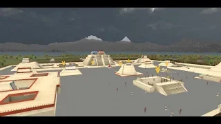 ¿Cómo era México Tenochtitlan? | versión 2 con recubrimiento en pirámides.