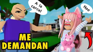 🥸Me adoptan y me demanda en Brookhaven😨/Roblox