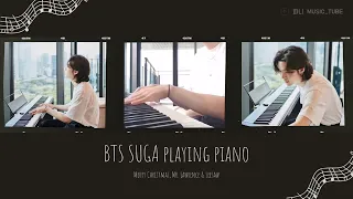 BTS SUGA playing piano ( Merry Christmas, Mr. Lawrence & seesaw )