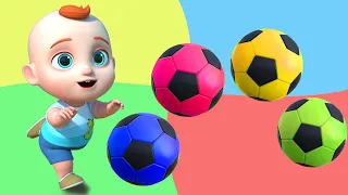 Color Balls & Sing a Song! | Finger Family Nursery Rhymes | Baby & Kids Songs