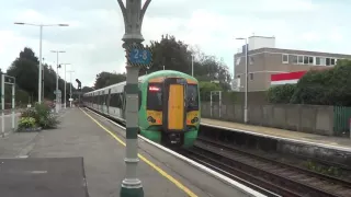 Southern Electrostar 377-108 departing Hove Railway Station