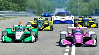 Devel Sixteen vs IndyCars 2020 at Le Mans 24h Circuit