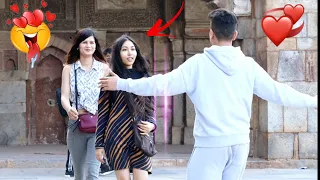 HUGGING PRANK 😂 ON CUTE GIRLS 👰 WITH TWIST || FUNNY REACTIONS || DEEPANSHUMANNI ||