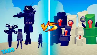 ALL TV MAN vs ALL SKIBIDI TOILETS 🔥😱 | Totally Accurate Battle Simulator [TABS]