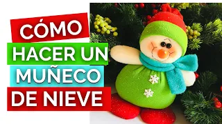 ➤CÓMO HACER UN MUÑECO DE NIEVE✅