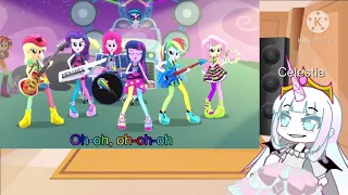 Celestia Reacts to Welcome to the show||(My little pony)||