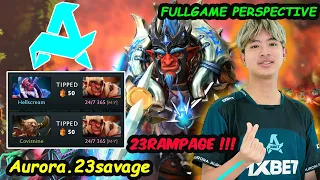 Aurora.23savage [Troll Warlord] 13K MMR Carry Fullgame Perspective vs Nightfall Dota 2