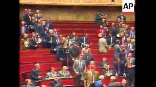 FRANCE: PARIS: CHAOS IN NATIONAL ASSEMBLY