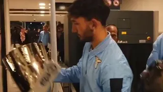 Yes, trophies need to go through security too 😂🏆 S.S. Lazio