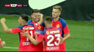 REZUMAT | FCSB - Universitatea Craiova 4-1. Oltenii, umiliți pe Arena Națională