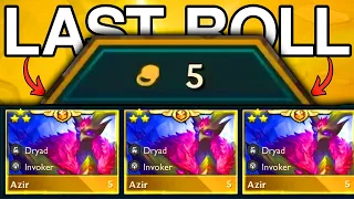 I HIT AN AZIR 3 STAR WITH MY FINAL ROLL ⭐⭐⭐ | TFT SET 11