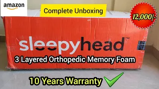 Sleepyhead Original Orthopedic Memory Foam Mattress || हिंदी Review & Unboxing ✅