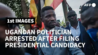 Uganda's Bobi Wine being detained after filing presidential candidacy | AFP