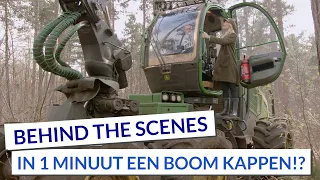 In 1 minuut een boom kappen!? | Behind the Scenes