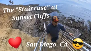 The "Staircase" at Sunset Cliffs, San Diego, CA