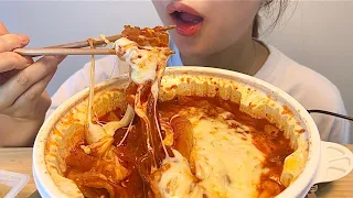 빗소리 들으며 먹는 엽떡🥵| 중당치즈추가🫶 | MUKBANG 곰곰먹방