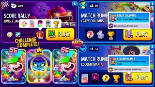 Score Rally Jungle Jam + Bombs Away/ Match Rumble/ 50 players Crazy Columns/ 14 players Column Mania