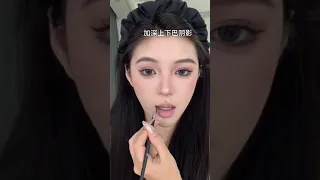 方圓臉小貓妝容#makeup