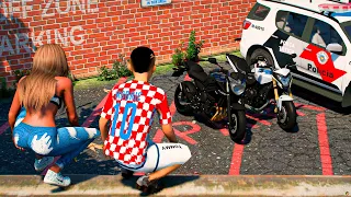 GTA V: VIDA REAL | MINHA MÃE PULOU O MURO DO PATIO PARA PEGAR MINHA MOTO🔥