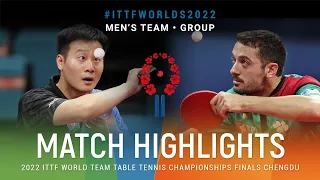Highlights | Wang Yang (SVK) vs Marcos Freitas (POR) | MT Grps | #ITTFWorlds2022