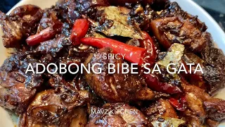 Spicy Adobong Bibe with Gata | Mavz Kitchen