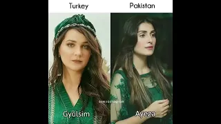 pakistan🇵🇰  VS Turkey🇹🇷 #celebrities# ayezakhan#sajalaly#haniaamir