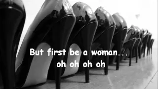 Gloria Gaynor - First be a woman lyrics.wmv