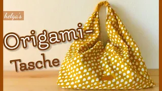 Sewing origami bag with lining fabric - origami bag [subtitle]