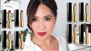 🌟NEW🌟CHANEL Rouge Allure L’Extrait🌟8 SHADES TRY ON & GRWM🌟812,818,822,828,832,854,862,872🌟